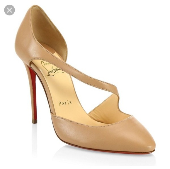 Christian Louboutin Shoes - NIB Christian Louboutin Catchy One Nappa Nude 37.5